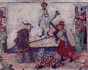 James Ensor Skeletons Fighting for the Body of a Hanged Man oil painting picture wholesale